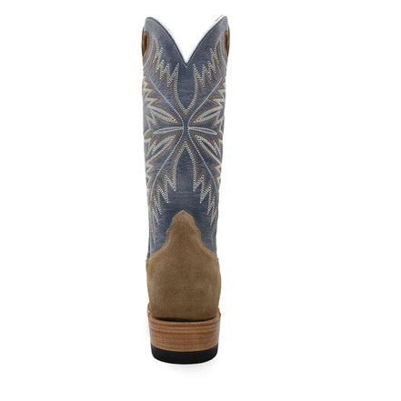 Rocking Diamond Brand Women's Futurity Cutter  Roughout Cowboy Boots- Camel