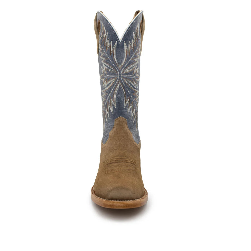 Rocking Diamond Brand Women's Futurity Cutter  Roughout Cowboy Boots- Camel