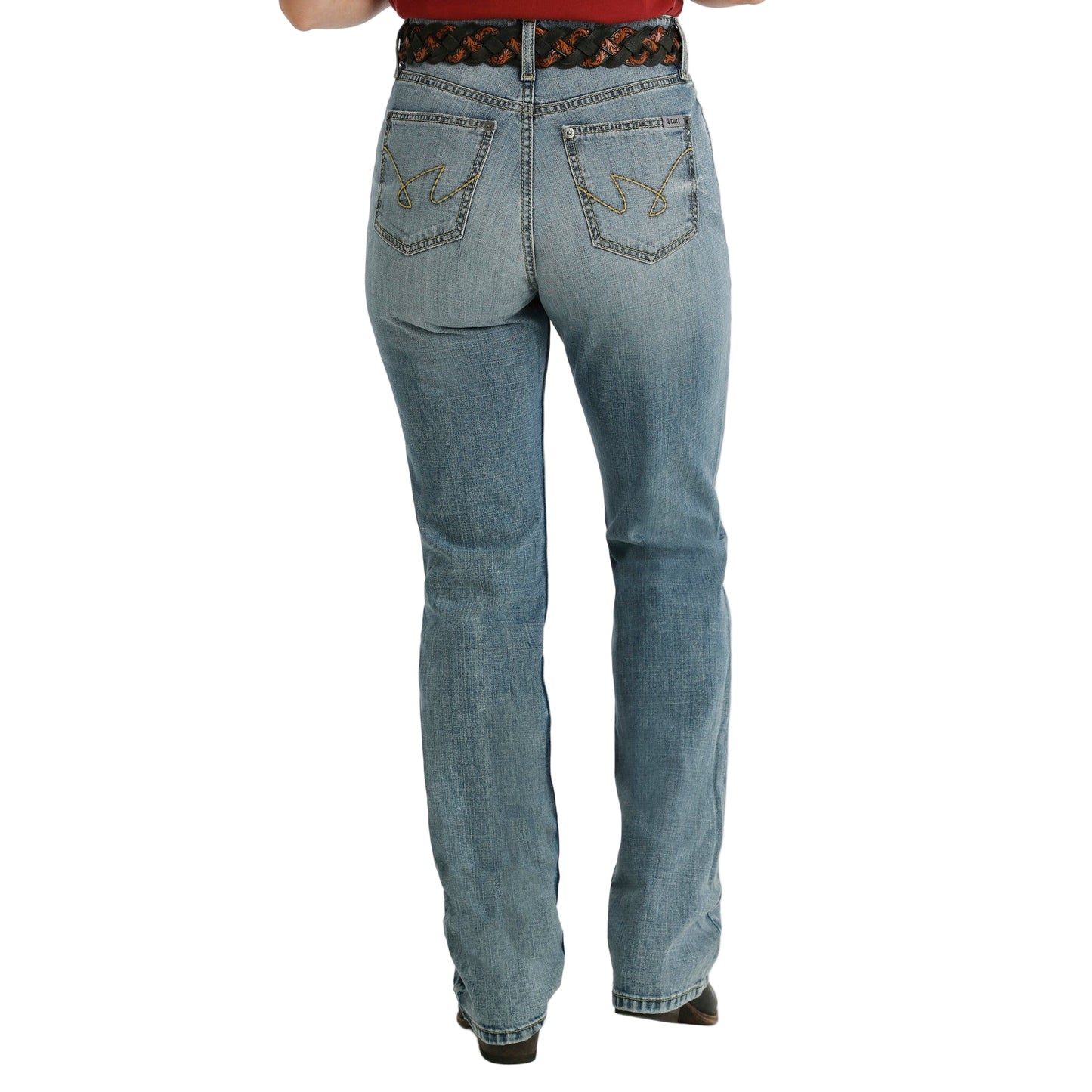 Cruel Women's Quinn High Rise Relaxed Straight Jeans - Light Stonewash