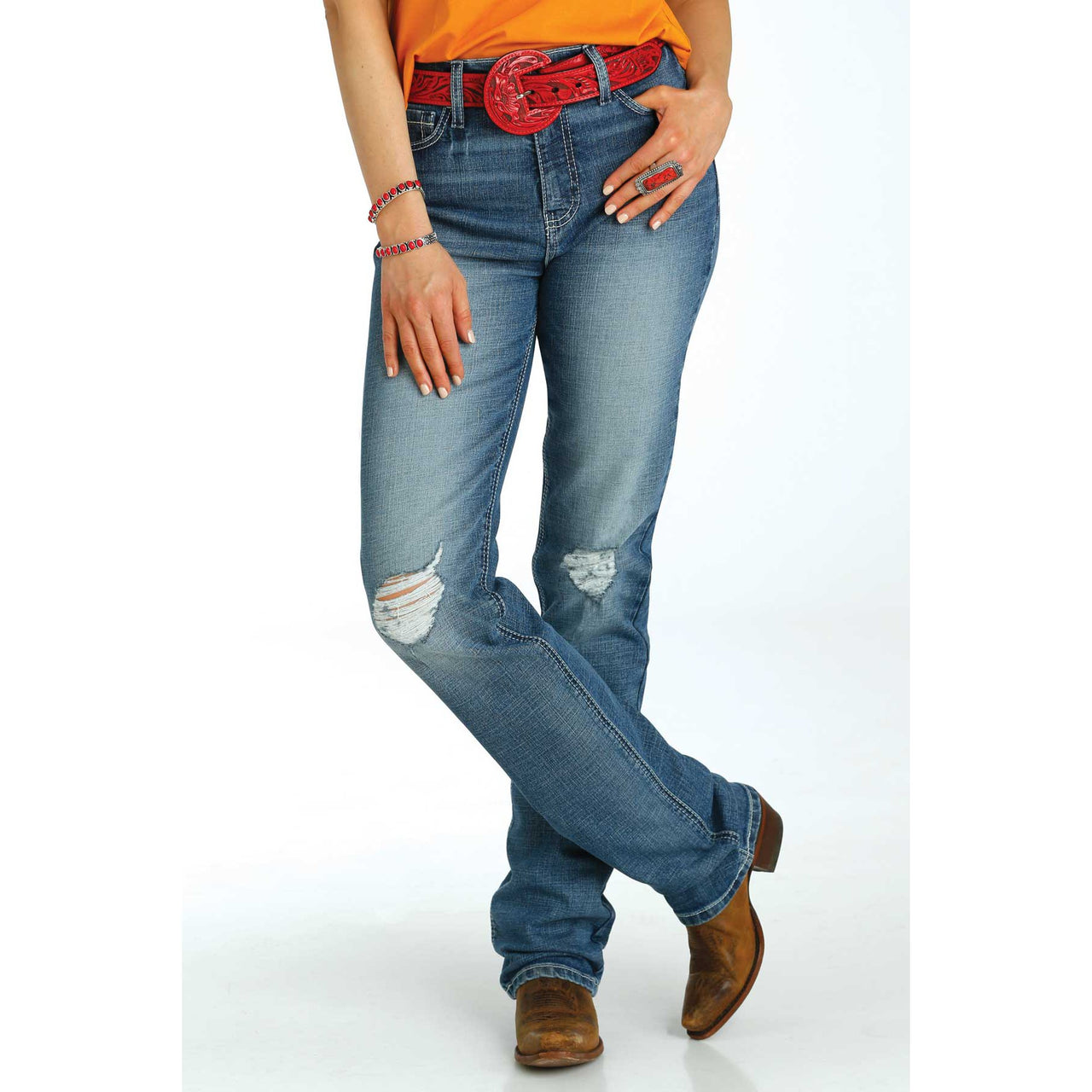 Cinch Women's Quinn Jeans- Indigo Dark Stone