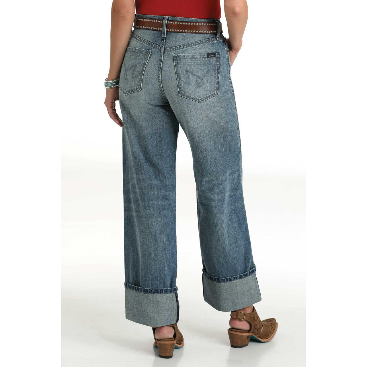Cruel Women's Quinn High Rise Tapered Leg Jeans - Light Stonewash