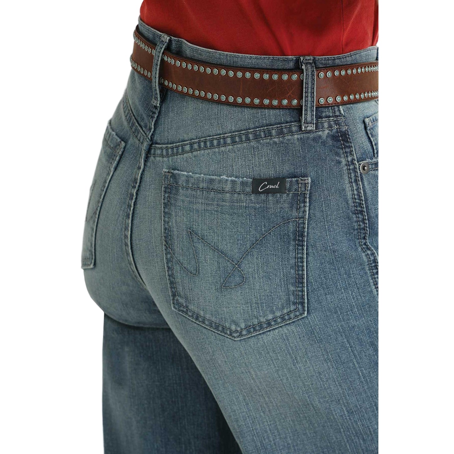 Cruel Women's Quinn High Rise Tapered Leg Jeans - Light Stonewash