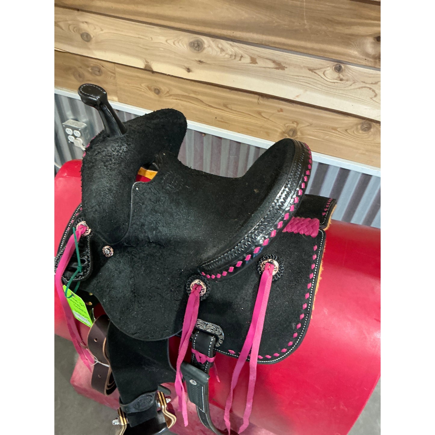 Irvine 12.5" Barrel Saddle-Black Leather - Irvine Tack & Western Wear