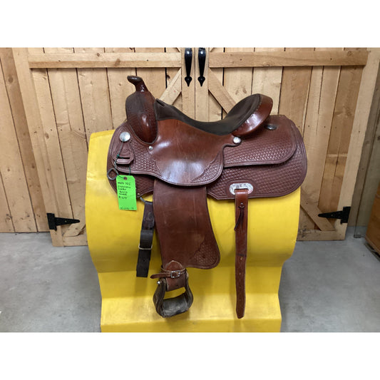 Used 15.5 Experience Leather Reining Saddle