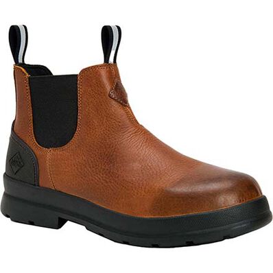Muck Men's Chore Farm Leather Chelsea Boots - Caramel