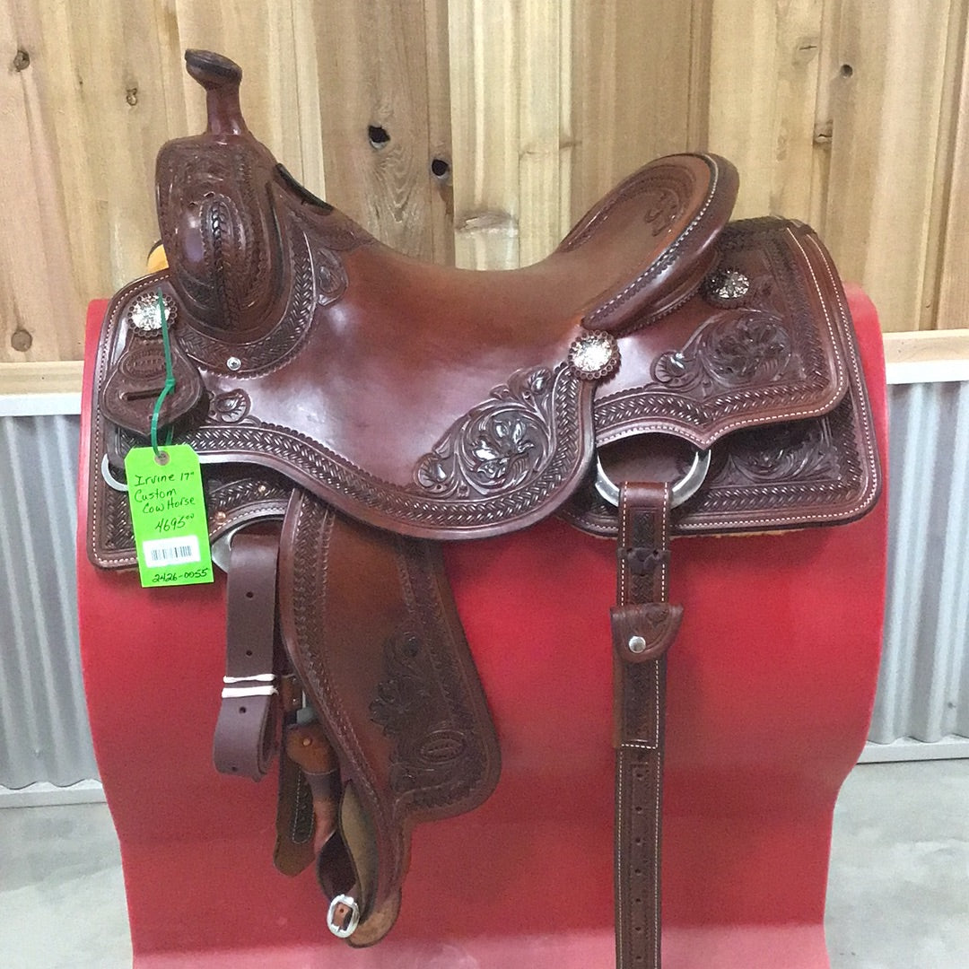 Irvine Custom 17" Cowhorse Saddle