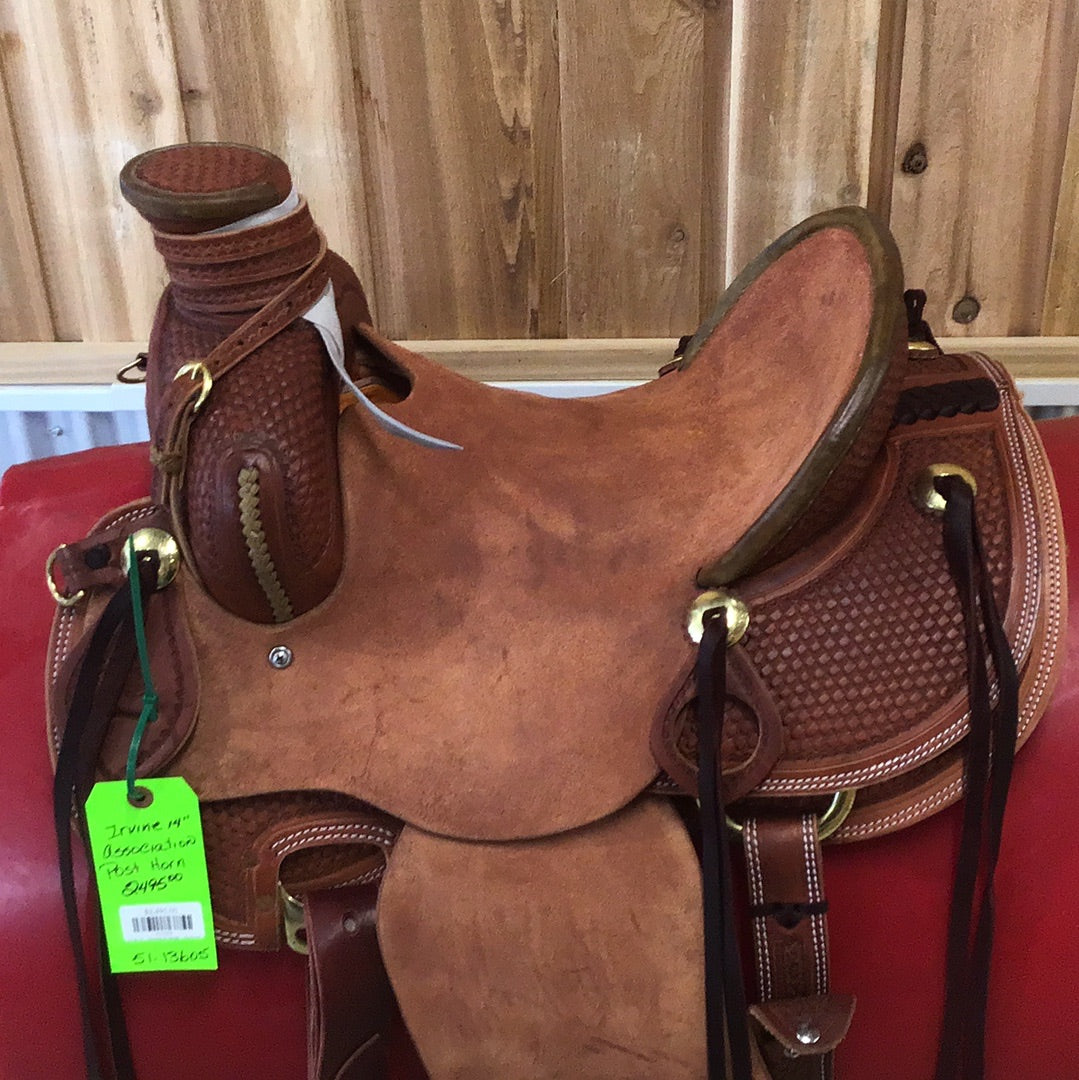 Irvine 14"   Association Saddle  - Post Horn