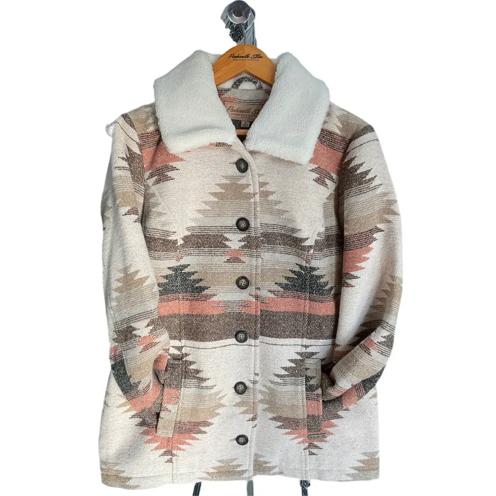 Panhandle Women's Long Sleeve Aztec Short Coat- Multi