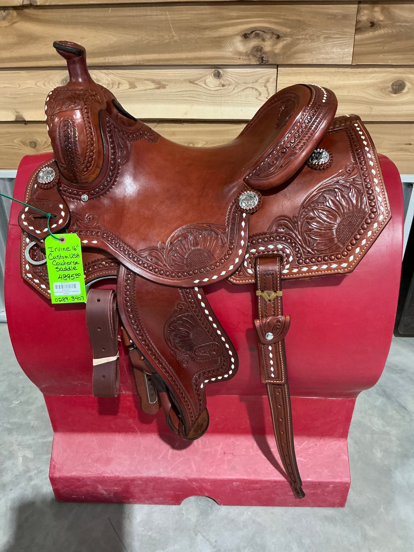Irvine Custom USA 16" Cowhorse Saddle