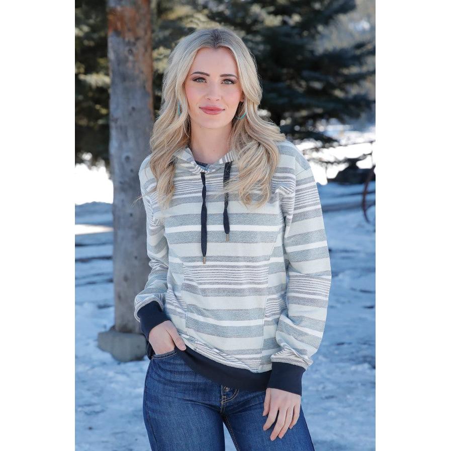 Cruel Women's Striped Hoodie - Multi Coloured