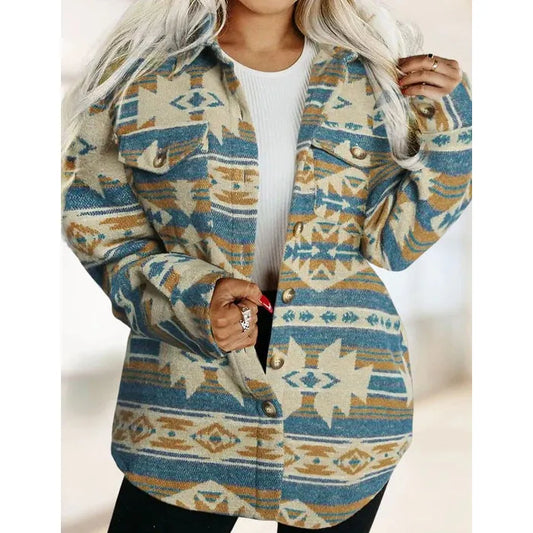El Paso Women's Shacket 2 - Blue