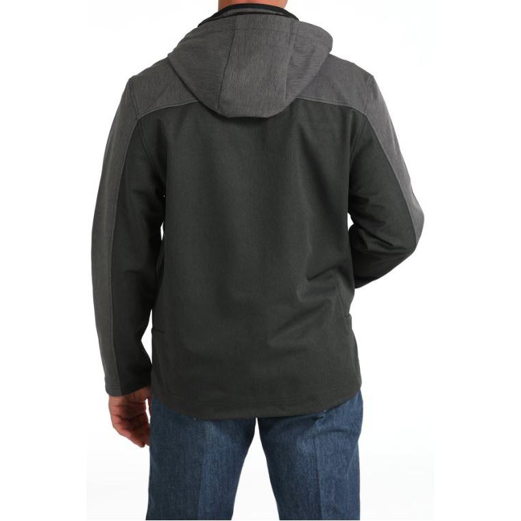 Cinch Men's Long Sleeve Bonded Hoodie Jacket- Black