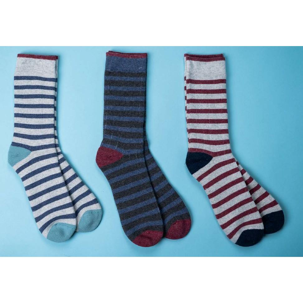 Wanakome Unisex Cosystripe  Socks- Multiple Colours