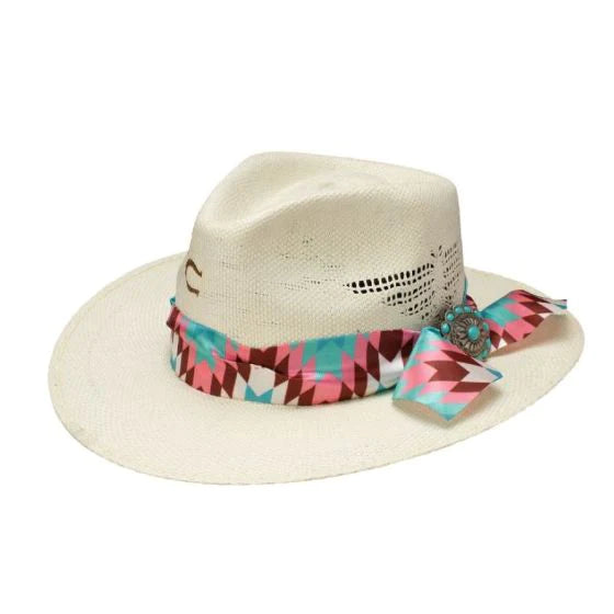 Charlie 1 Horse Hissy Fit Straw Fashion Hat - Natural