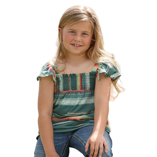 Cinch Girl's Printed Tank - Green