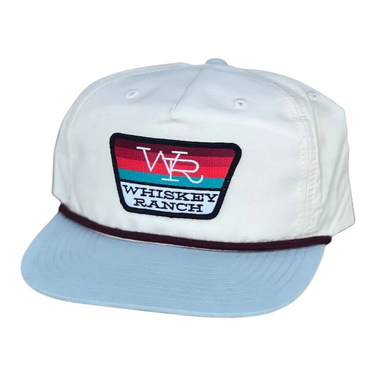 Whiskey Bent Hat Co Cattle Drive Cap - Cream/Light Blue - Irvine Tack & Western Wear