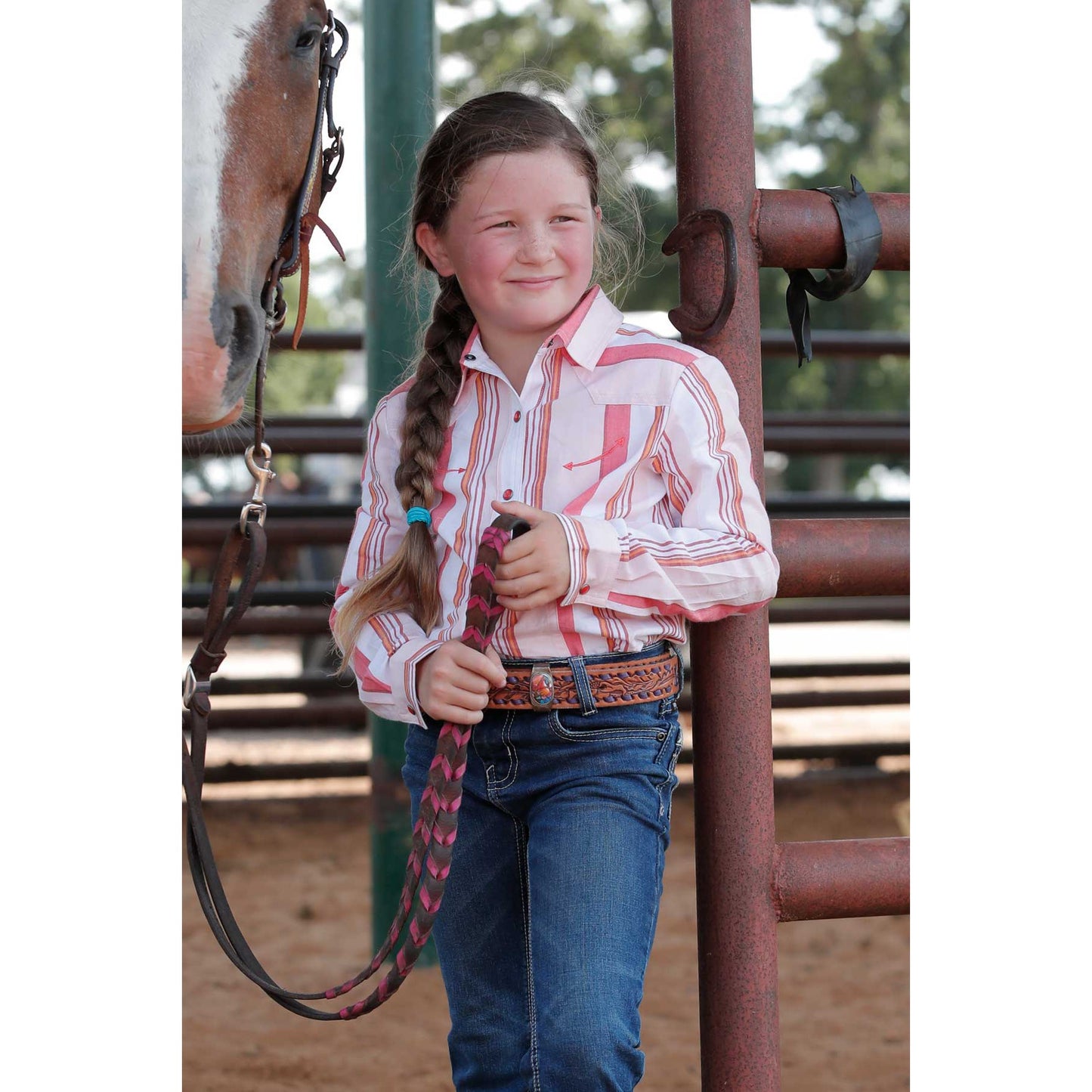 Cruel Girl Girl's Long Sleeve Stripe Top