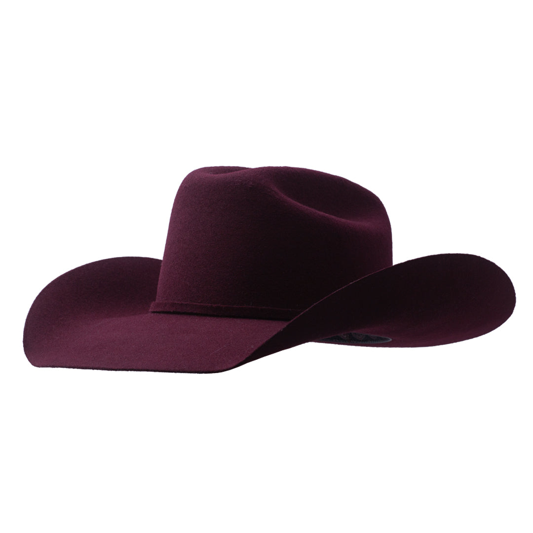 PROHATS Rodeo Nights Felt Hat Precreased-California Wine - Irvine Tack & Western Wear