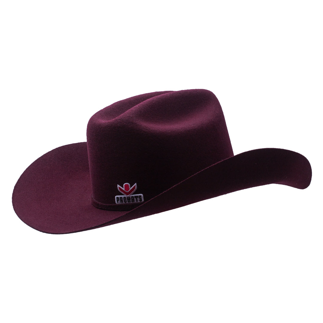 PROHATS Rodeo Nights Felt Hat Precreased-California Wine