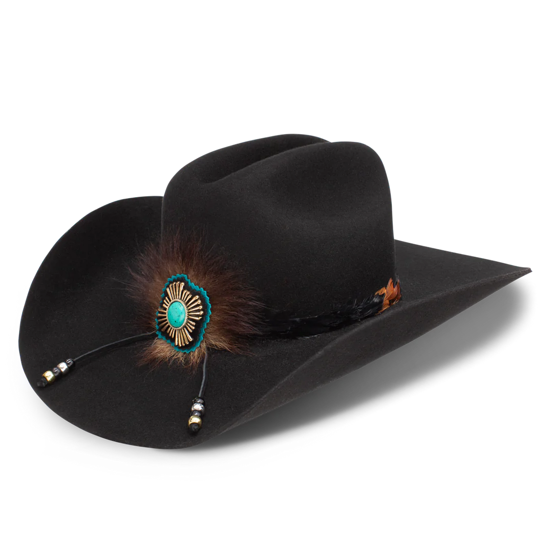 Resistol Charlie 1 Horse Youth Country with a Flare Jr Hat - Black