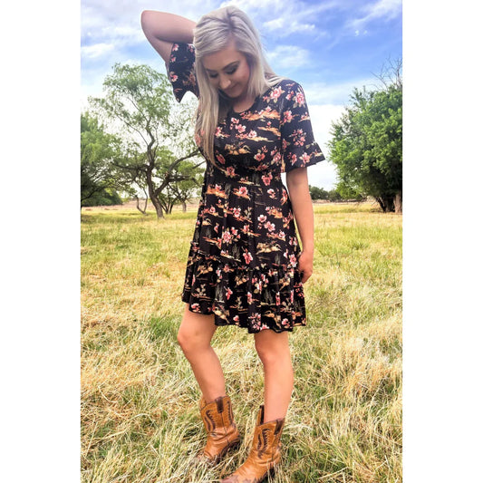 Sterling Kreek Women's Cactus Garden Dress - Black
