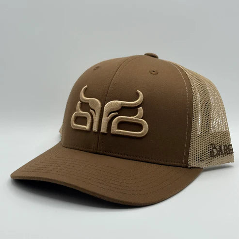 Baredown Brand Coyote Curved Ball Cap - Brown/Beige