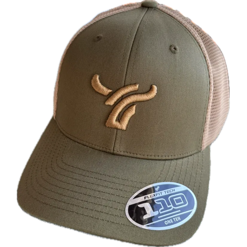 B8 Ranch Apparel LARGE Logo Cap - Olive/Khaki