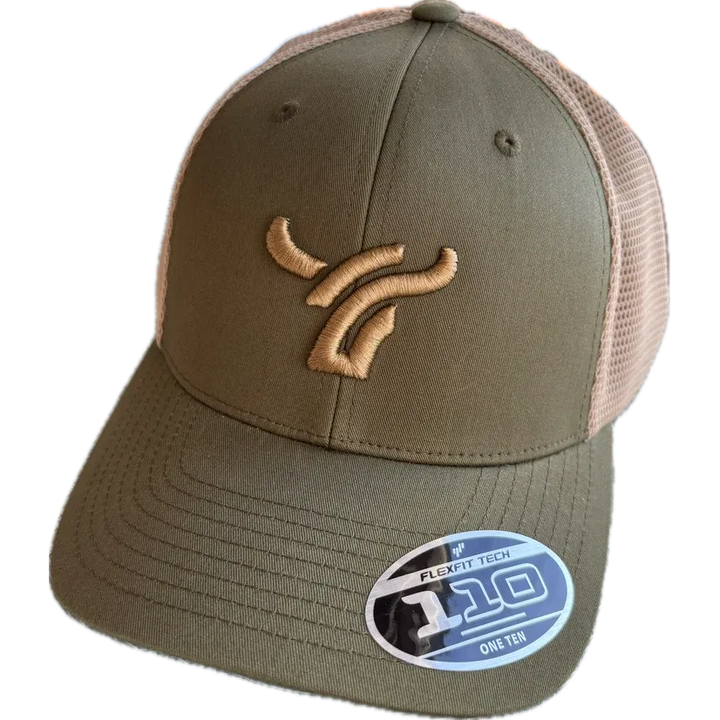 B8 Ranch Apparel LARGE Logo Cap - Olive/Khaki