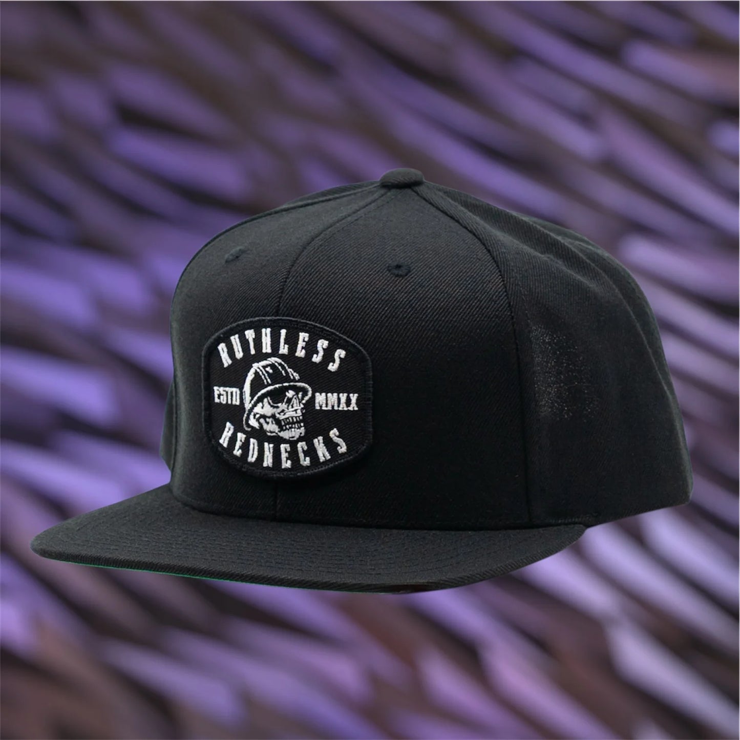 Ruthless Rednecks Hired Gun Flatbrim Hat - Black