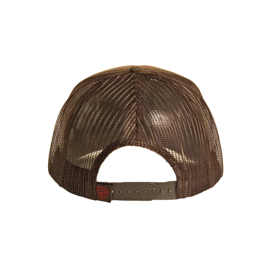 Rock & Roll Trust No One Patch Curved Bill Cap - Olive