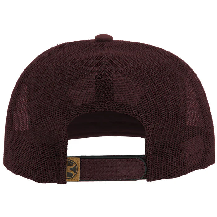 Hooey Cavvy Punchy Hybrid Bill Trucker Cap - Maroon