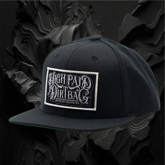 Ruthless Rednecks Gunsmoke Flatbrim Hat - Black