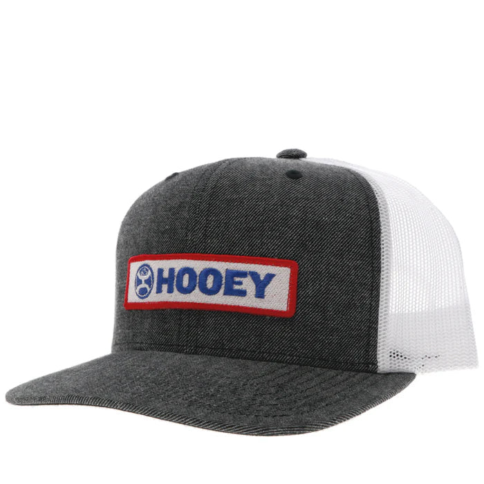 Hooey Lock Up Hybrid Bill Trucker Cap - Charcoal/White