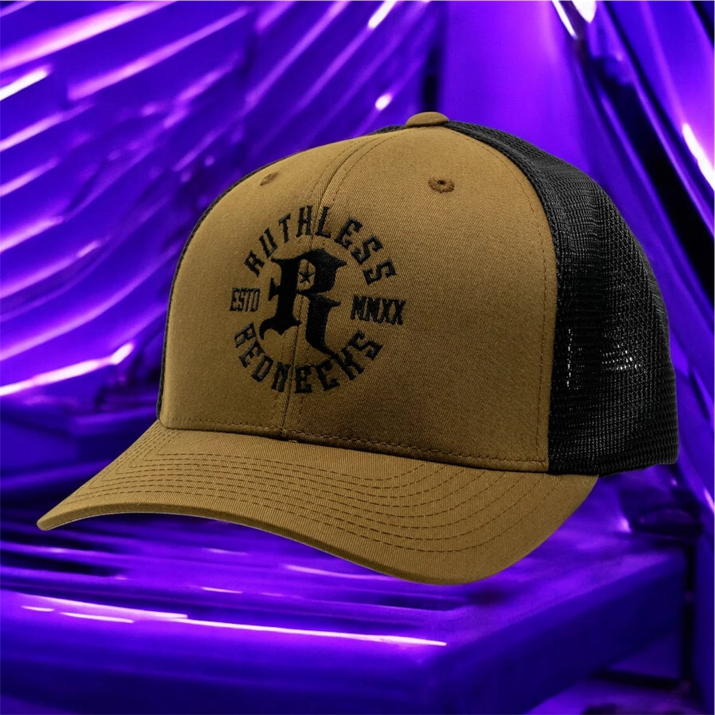 Ruthless Rednecks Icon Curved Brim Hat - Coyote
