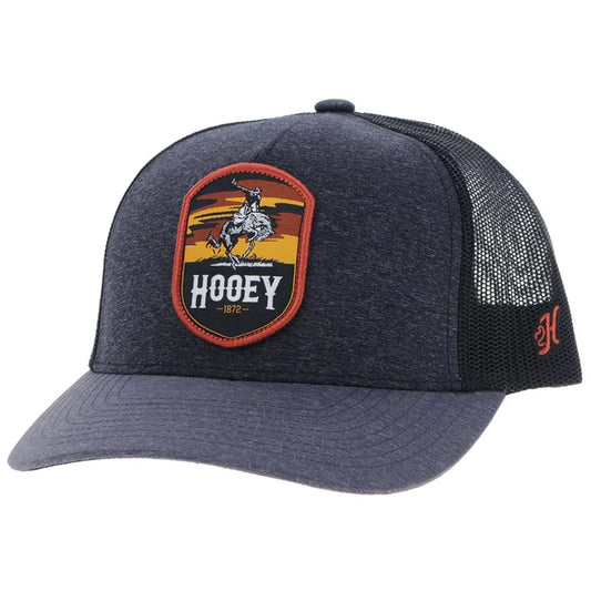 Hooey Cheyenne Curved Bill Trucker Cap - Charcoal/Black