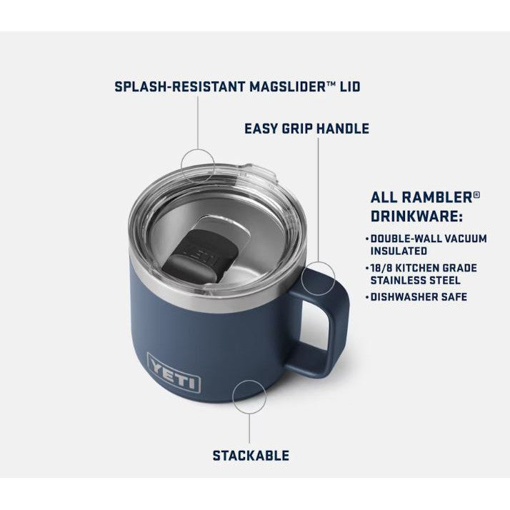 Yeti Rambler 118ml Stackable Mug- Big Sky Blue