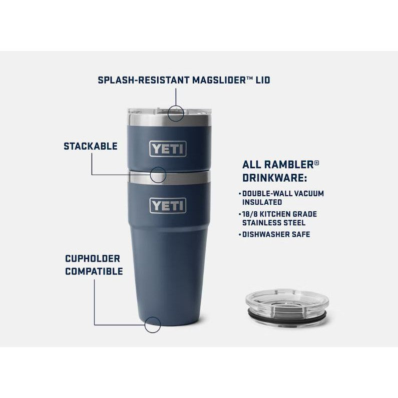 Yeti Rambler 591ml Stackable Cup w/Magslider Lid - Tropical Pink