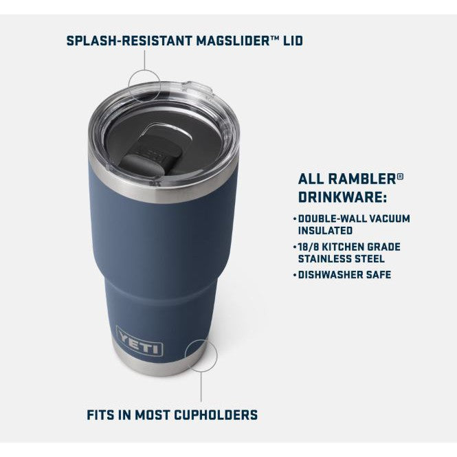 Yeti Rambler 887ml Tumbler w/Magslider Lid - Tropical Pink