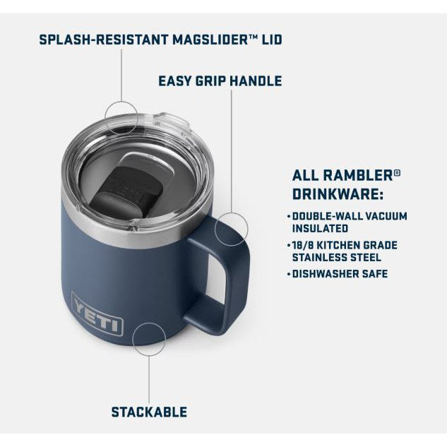 Yeti Rambler 295ml CL Mug w/Magslider Lid - Navy