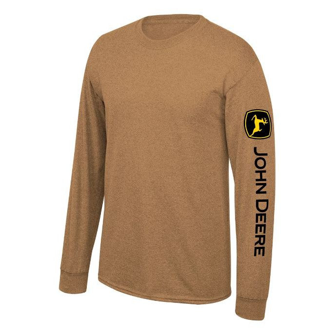 John Deere Men's Long Sleeve Shirt - Construction Brown