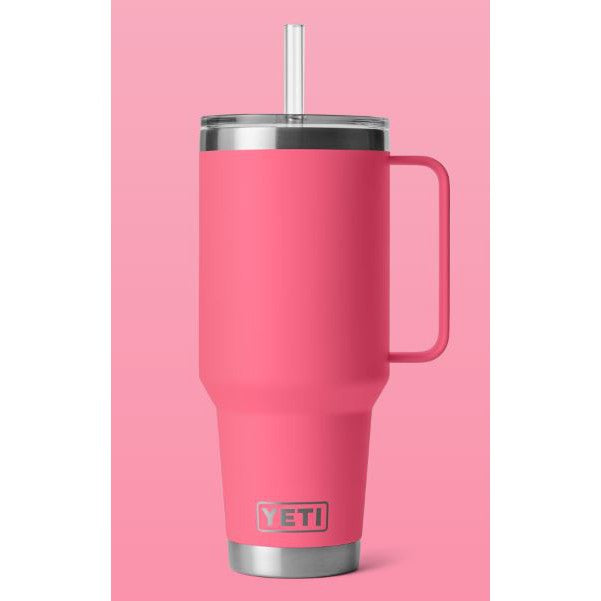 Yeti Rambler 1.2L Mug with Straw - Tropical Pink