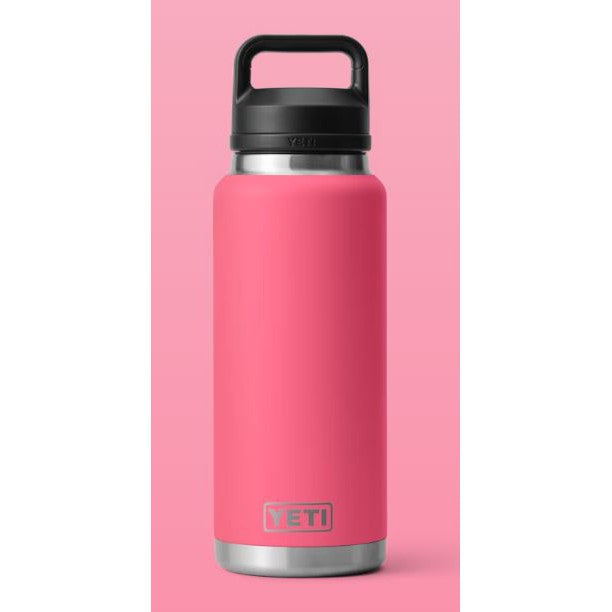 Yeti Rambler 1L Water Bottle w Chug Cap - Tropical Pink