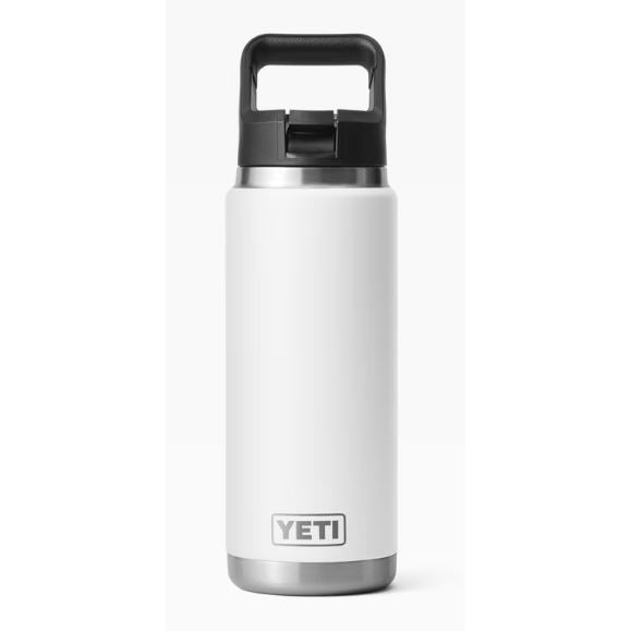 Yeti Rambler 769 ml Water Bottle w/Straw Cap - White