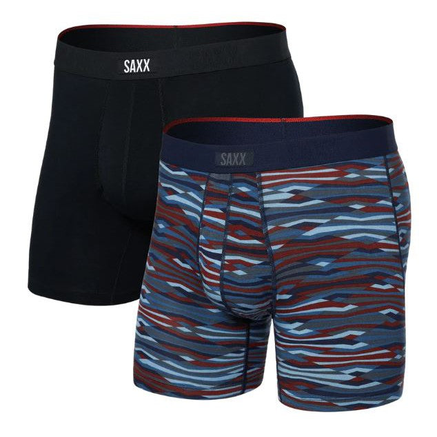 Saxx Men's Vibe Xtra Soft Comfort Boxer Brief 6" (2 Pack)