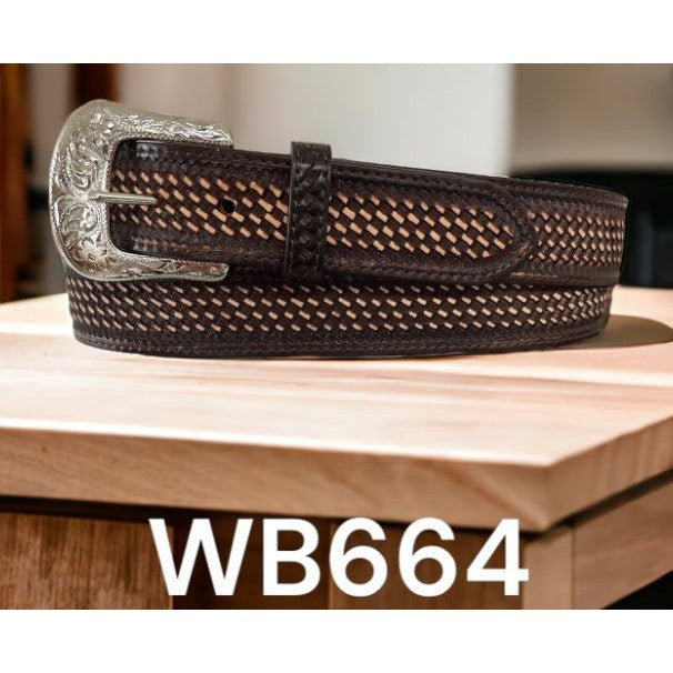 Ranger Belt Company - Basket Weave Belt - Brown - Irvine Tack & Western Wear