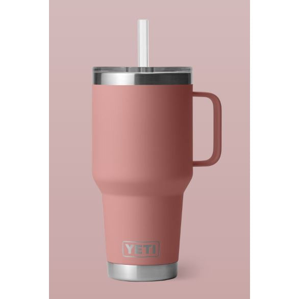 Yeti Rambler 1L Straw Mug - Sandstone Pink