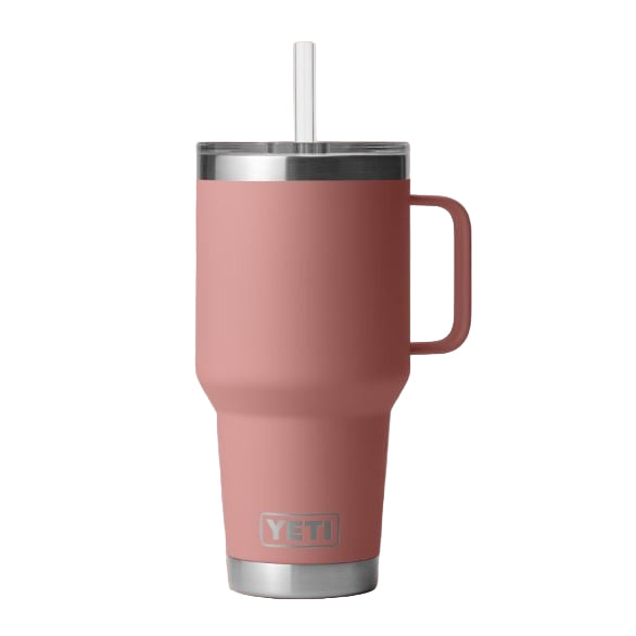 YETI Rambler 1 L Straw Mug with Straw Lid - Sandstone Pink