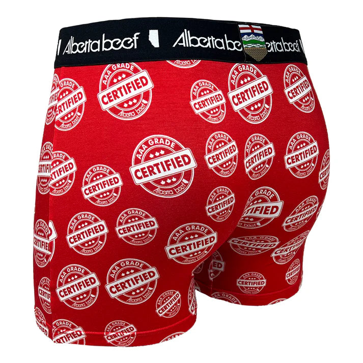 Berta Beef Men's Underwear Certified All Over - Red - Irvine Tack & Western Wear