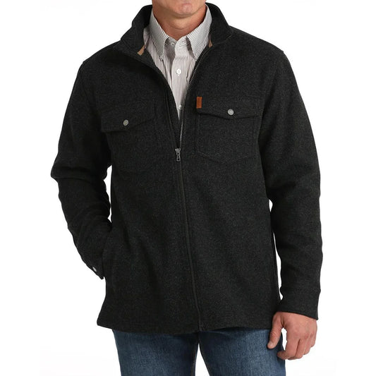 Cinch Men's Long Sleeve Shirt Jacket- Charcoal