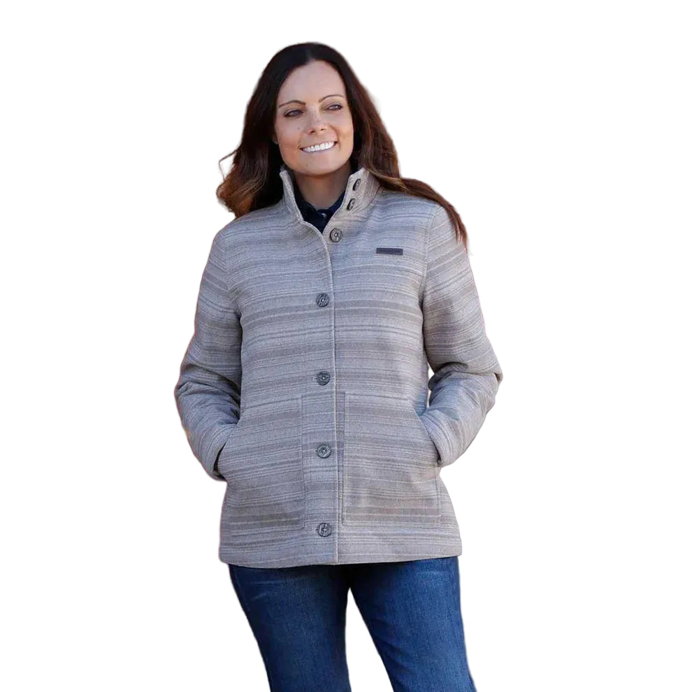 Cinch Women's Poly Wool Long Sleeve Jacket - Grey